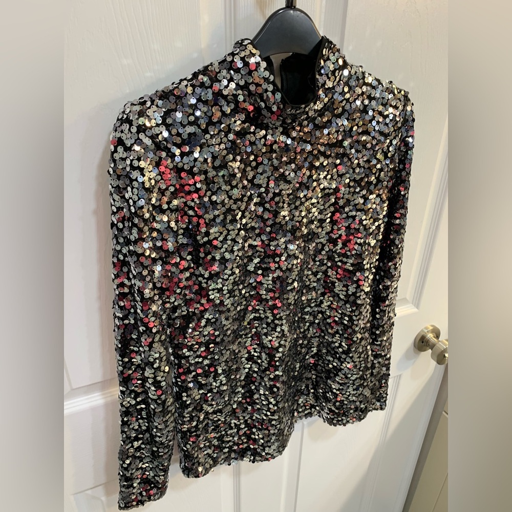 H&M Sequence Blouse Size Small - image 2